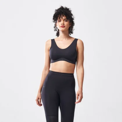 SQUATWOLF Sutien sport Free Cut Mid-Support Black