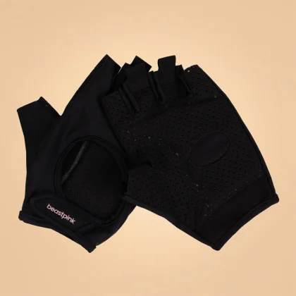 BeastPink Mănuși fitness pentru femei Hyper Black