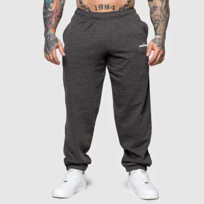 Pantaloni de trening Oversized Iron Aesthetics Relaxed, gri charcoal