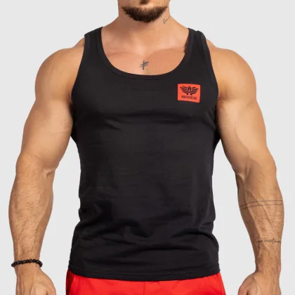 Maiou fitness pentru bărbați Iron Aesthetics Control, negru