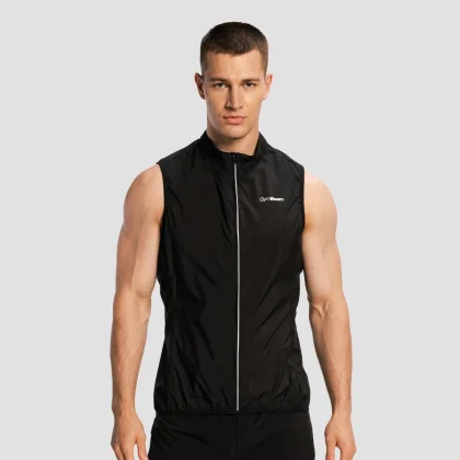 GymBeam Vestă de alergare pentru bărbați Pulse X Black