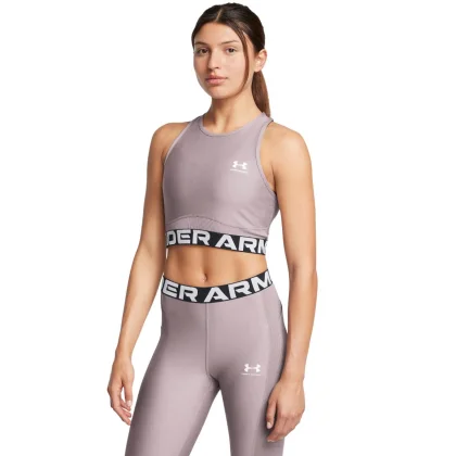 Under Armour Top pentru femei HeatGear Rib Tank Black