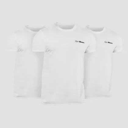 GymBeam Tricou Basic 3Pack Alb