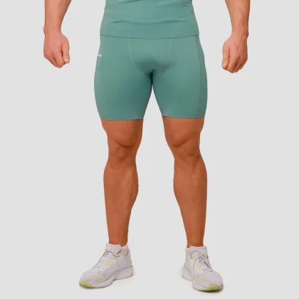 GymBeam Pantaloni scurți de compresie Mid Blue