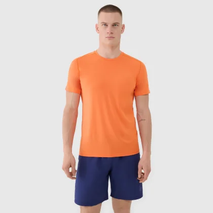 Pánske rýchloschnúce tréningové tričko - oranžové