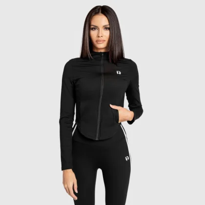 Jachetă sport cu fermoar damă Iron Aesthetics Define, neagră
