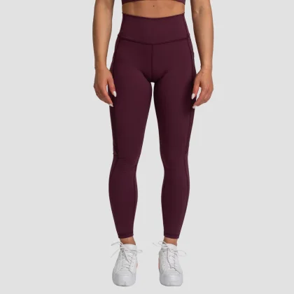 GymBeam Colanți pentru femei Mesh Panel Eggplant