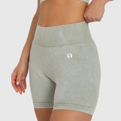 Pantaloni scurți de damă Iron Aesthetics Faded, washed green