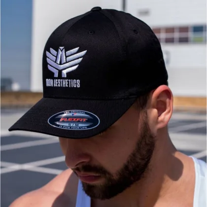 Șapcă pentru bărbați Iron Aesthetics FlexFit, neagră