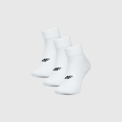 Pánske casual ponožky pred členok (3-pack) - biele