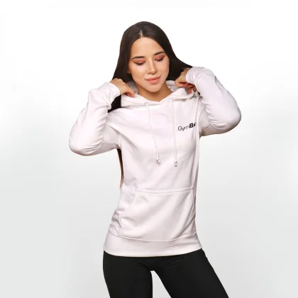 GymBeam Hanorac pentru femei PRO Hoodie White