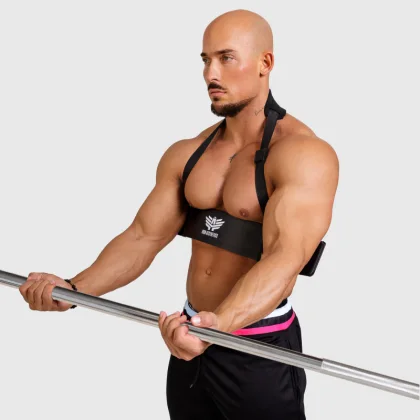 Izolator biceps Iron Aesthetics Arm Blaster, negru