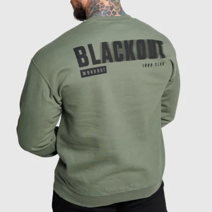 Pulover bărbați Iron Aesthetics Blackout, verde