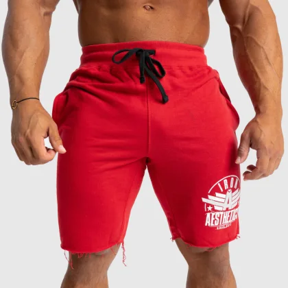 Pantaloni scurți de trening pentru bărbați Iron Aesthetics Force, roșii