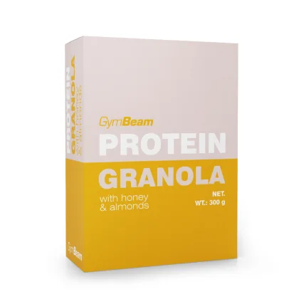GymBeam Granola proteică cu miere și migdale