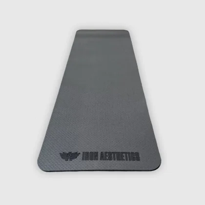 Saltea pentru exerciții Iron Aesthetics Yoga Mat, neagră