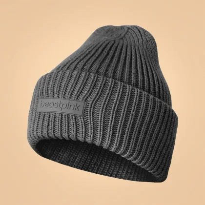 BeastPink Căciulă de iarnă Beanie Silver Black