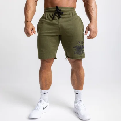 Pantaloni scurți de trening pentru bărbați Force, verde armată