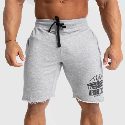 Pantaloni scurți de trening pentru bărbați Iron Aesthetics Force, gri