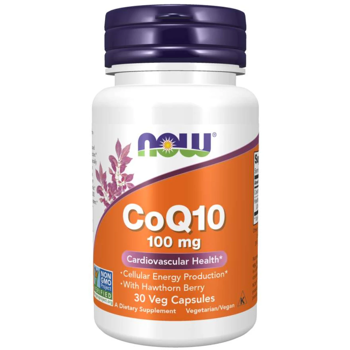 NOW Foods Coenzima Q10 + păducel · záber 1