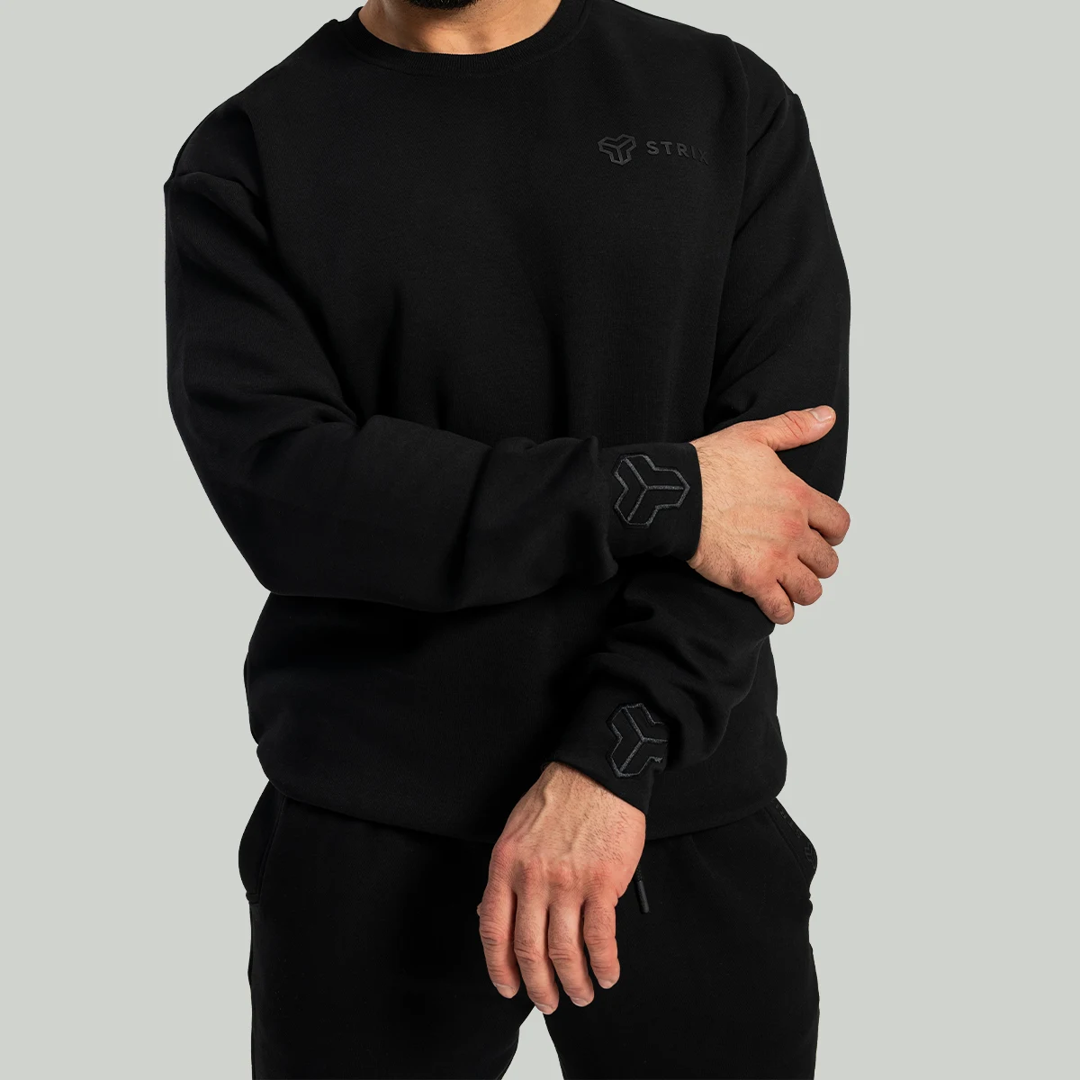 STRIX Hanorac Relaxed Black · záber 4