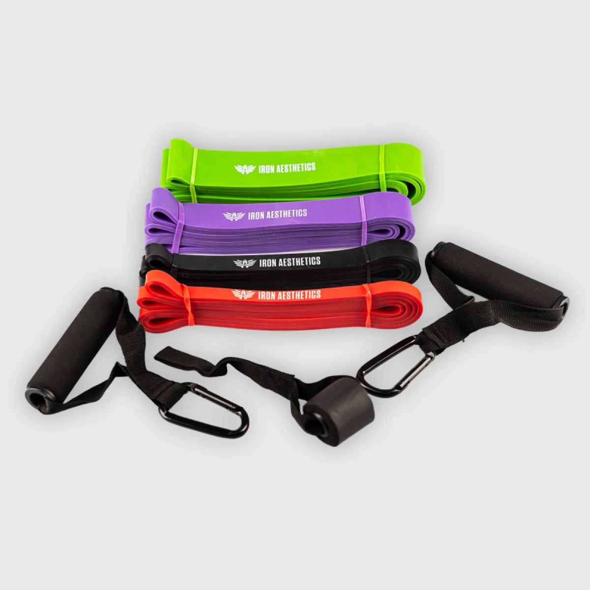 Set benzi de rezistență Iron Aesthetics Handle Bands Set · záber 1