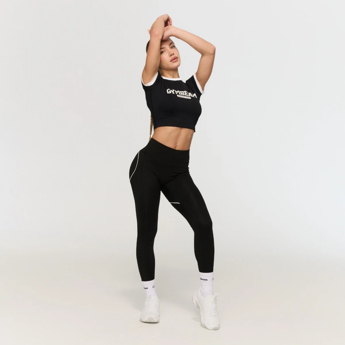 GymBeam Tricou pentru femei Varsity Black · záber 3