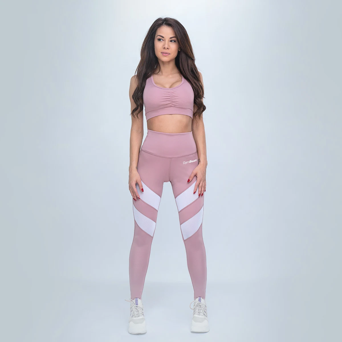 GymBeam Colanți pentru femei Fave Dusty Rose · záber 4