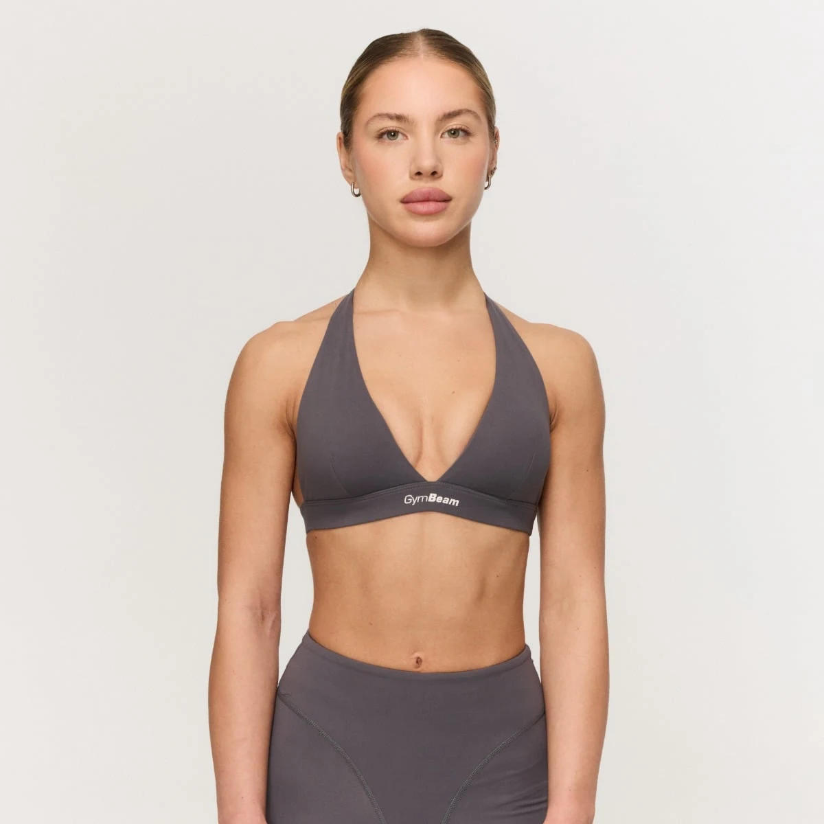 GymBeam Sutien sport Fierce Halter Grey · záber 1