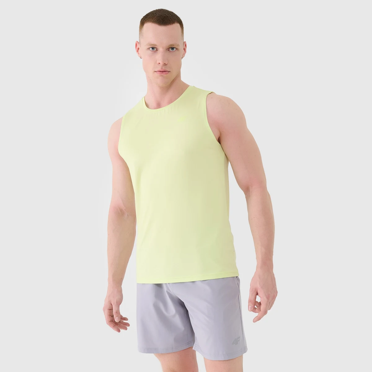 Pánsky rýchloschnúci regular tank top - zelený · záber 1