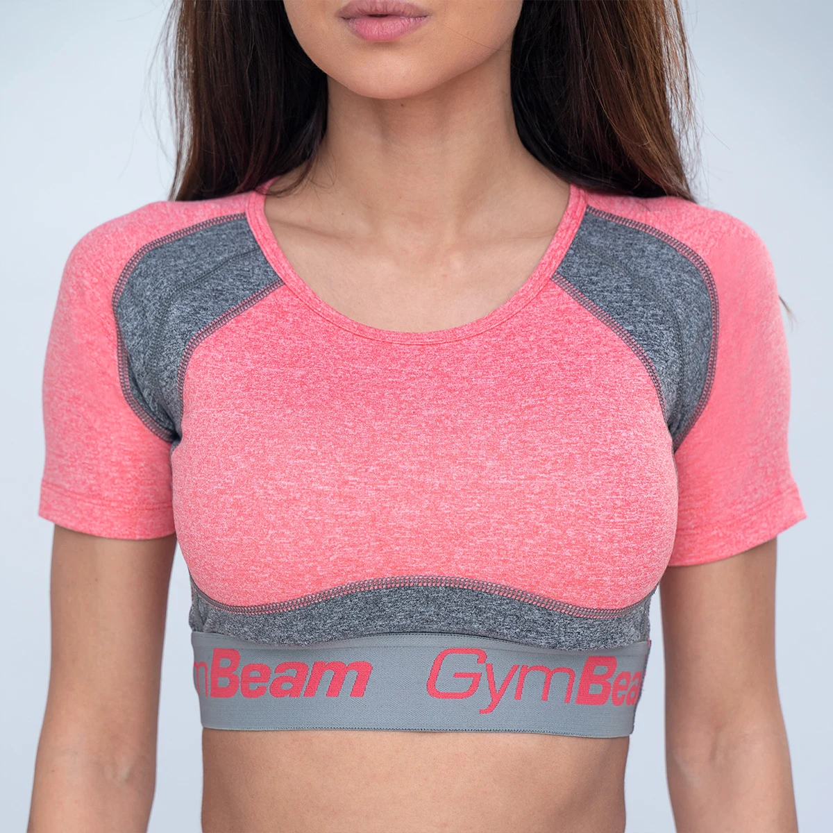 GymBeam Športový top Ultrafit Heather Pink · záber 2