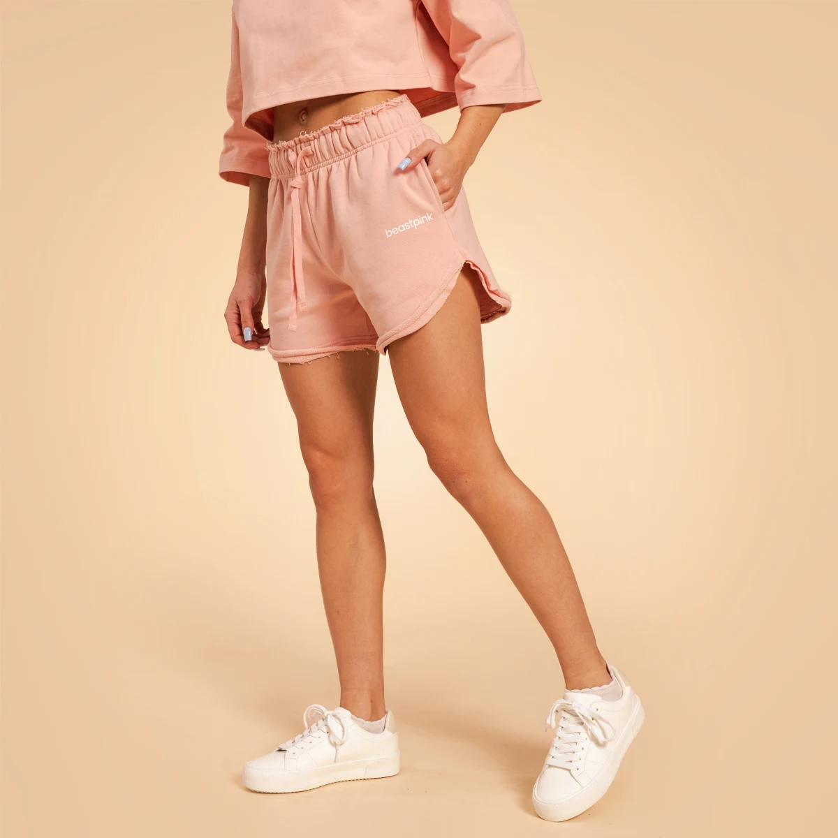 BeastPink Pantaloni scurți pentru femei Serenity Pink · záber 5