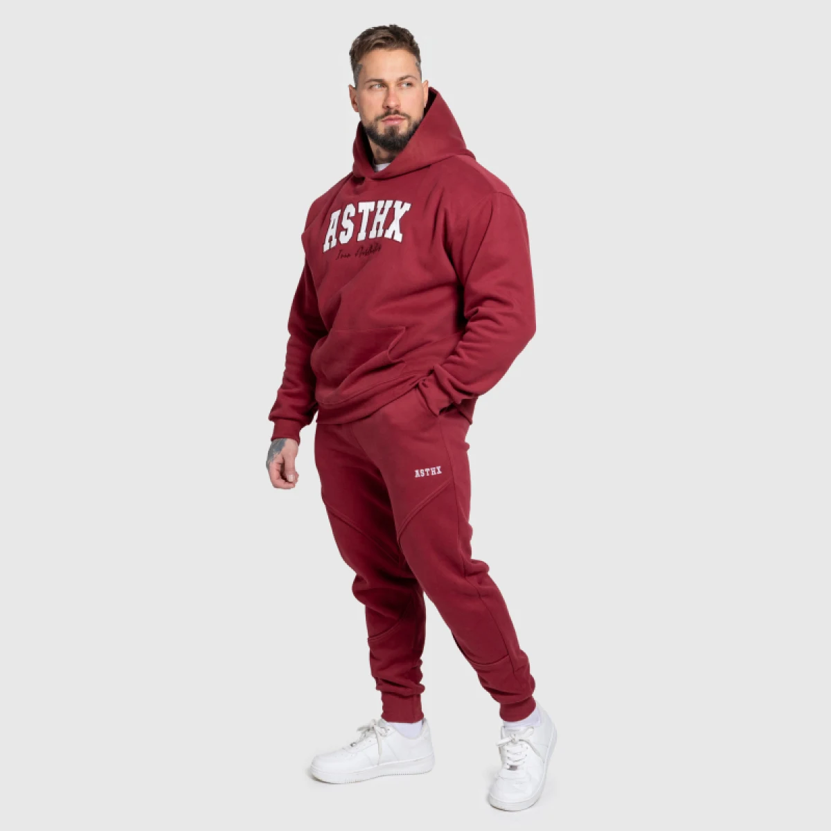 Set de trening Iron Aesthetics ASTHX, vișiniu · záber 1