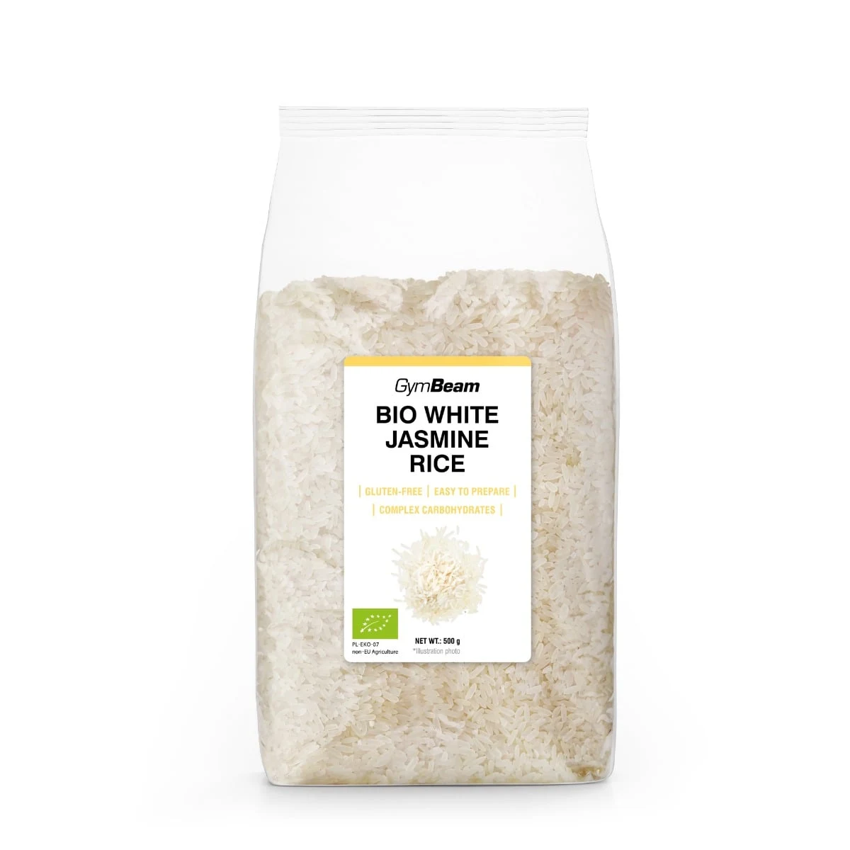GymBeam BIO Orez jasmine alb · záber 1