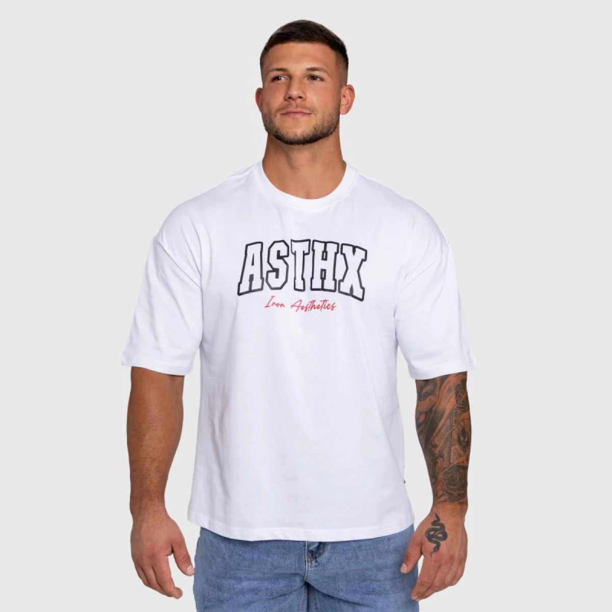 Tricou pentru bărbați Iron Aesthetics ASTHX, alb · záber 1