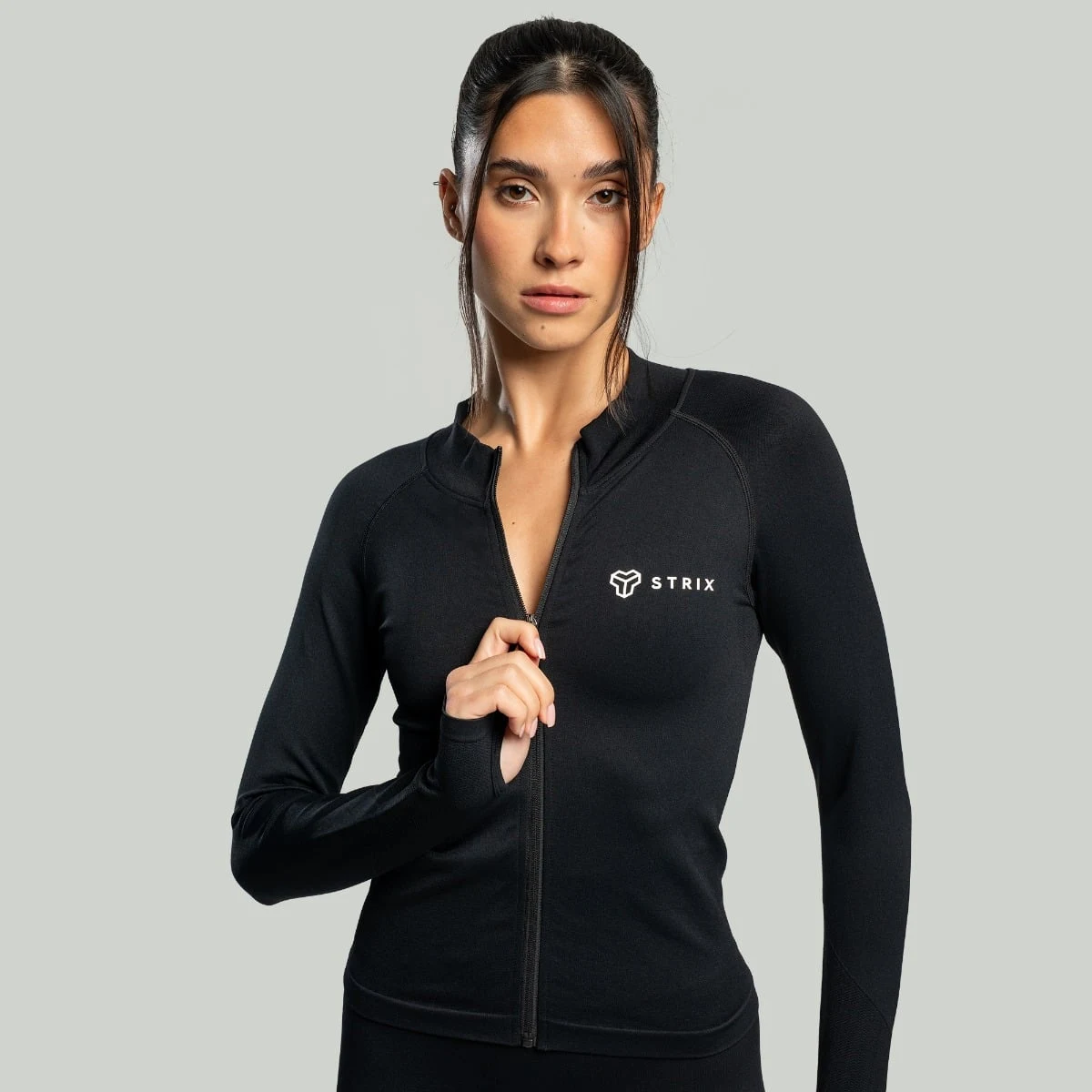 STRIX Top sport pentru femei Seamless Black · záber 1