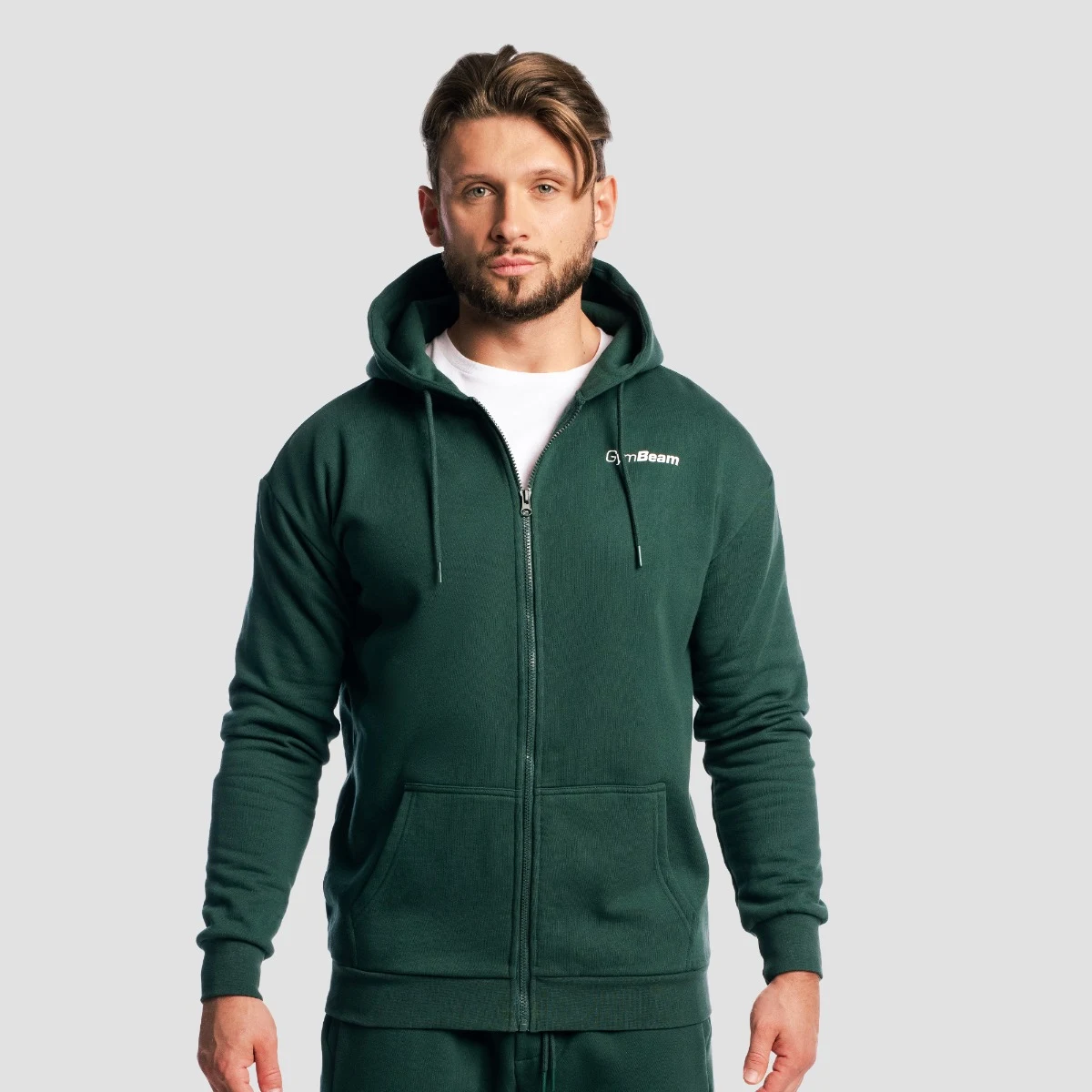 GymBeam Hanorac cu fermoar Zone Forest · záber 3