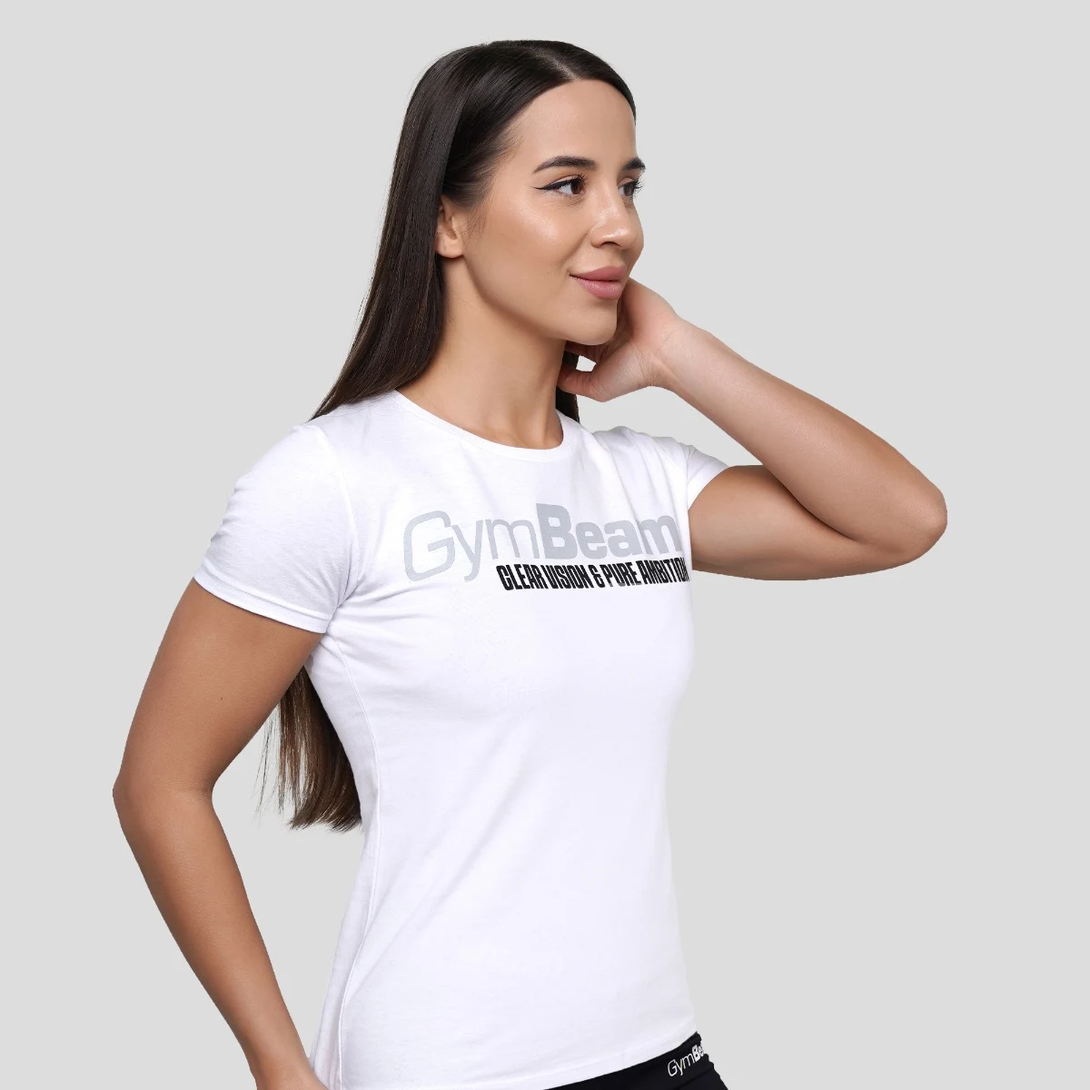 GymBeam Tricou pentru femei Pure Ambition White · záber 2