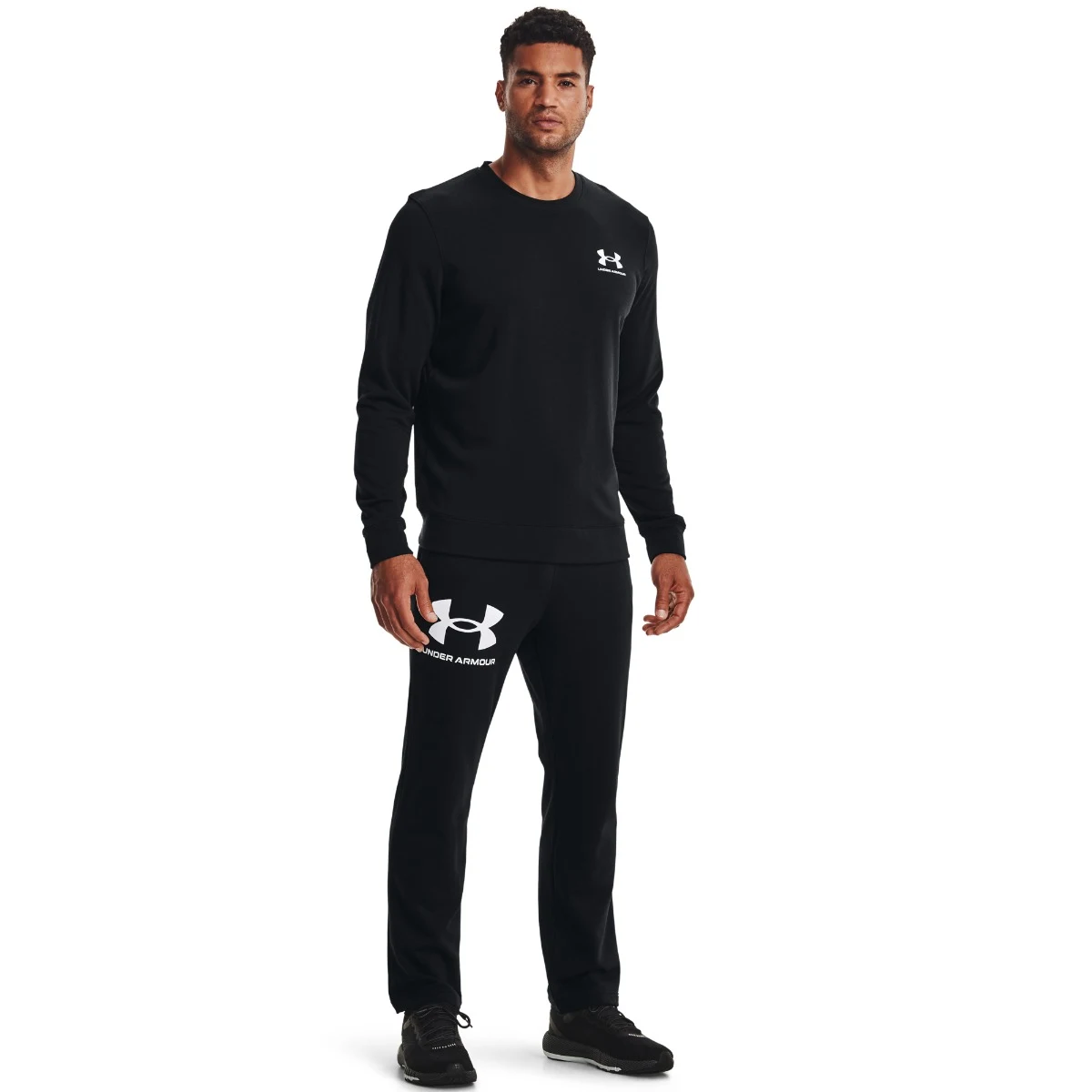 Under Armour Hanorac Rival Terry LC Crew Black · záber 4