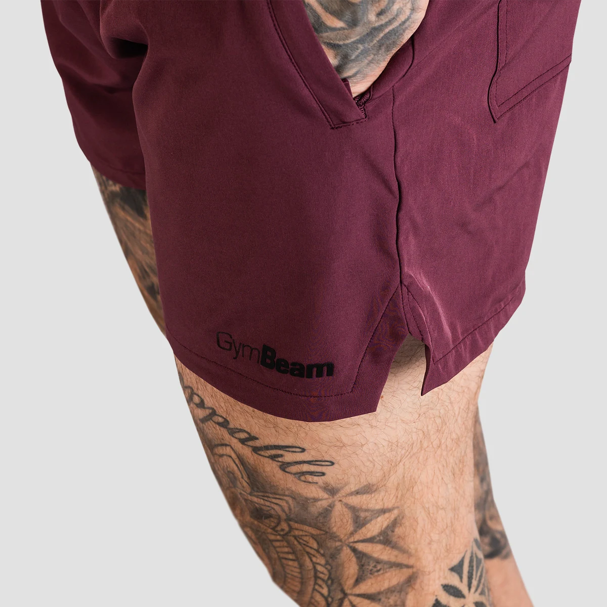 GymBeam Pantaloni scurți TRN Eggplant · záber 4