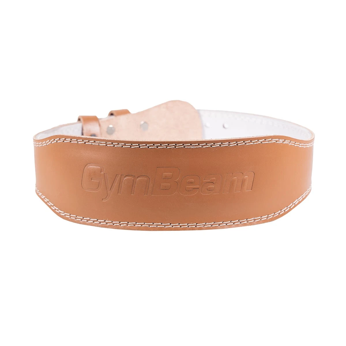 GymBeam Centură fitness din piele Brown · záber 1
