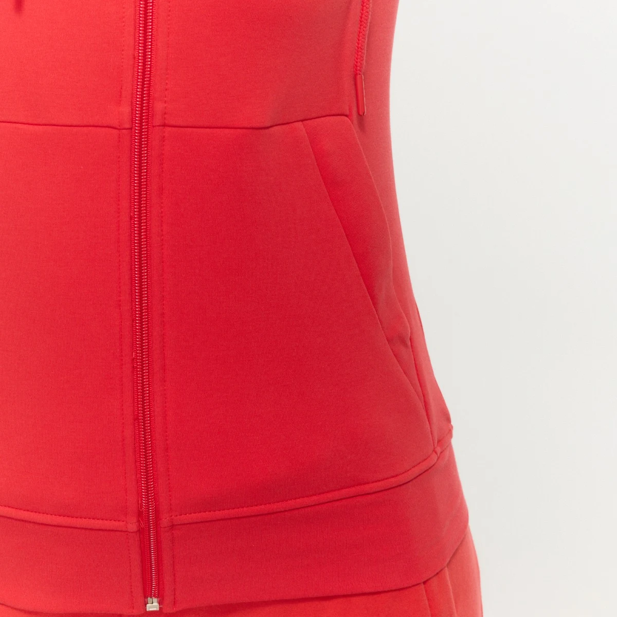 GymBeam Hanorac cu fermoar pentru femei Limitless Hot Red · záber 3