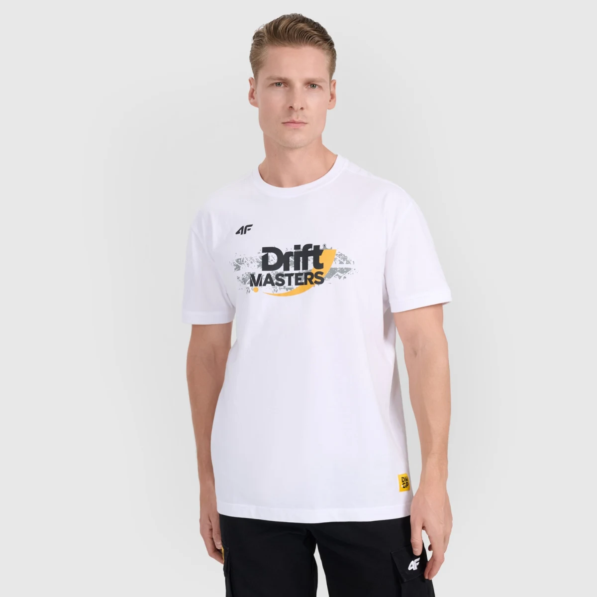 Unisex regular tričko s potlačou 4F x Drift Masters - biele - Pohlavie: Unisex · záber 5