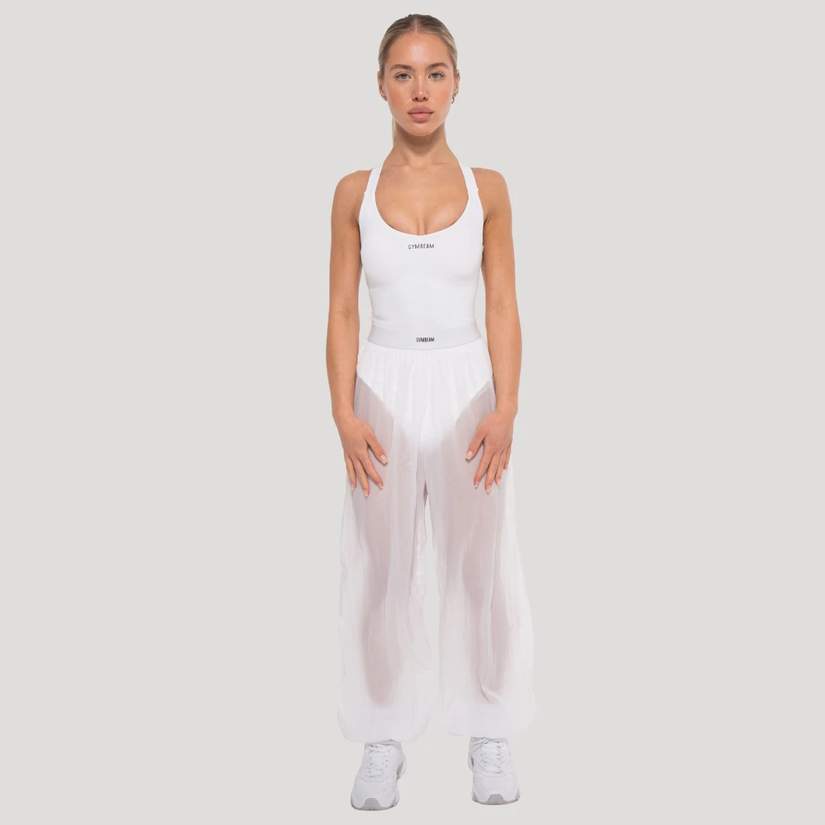 GymBeam Pantaloni sport pentru femei Flow Black · záber 5
