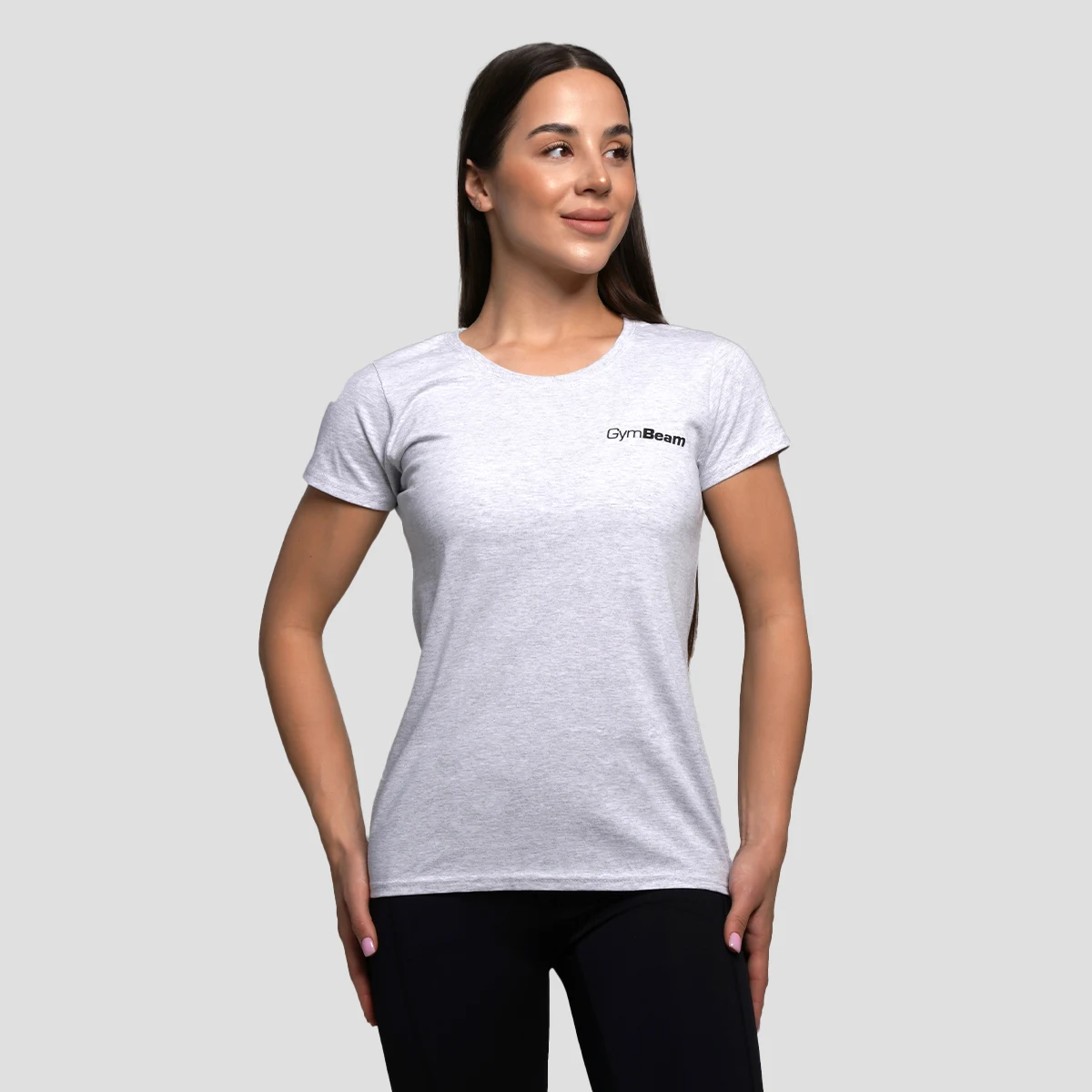 GymBeam Tricou pentru femei Basic Heather Grey · záber 4