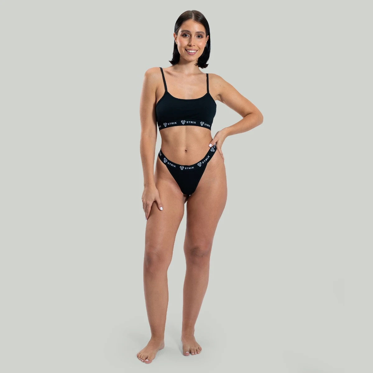 STRIX Sutien String Bralette Black · záber 5
