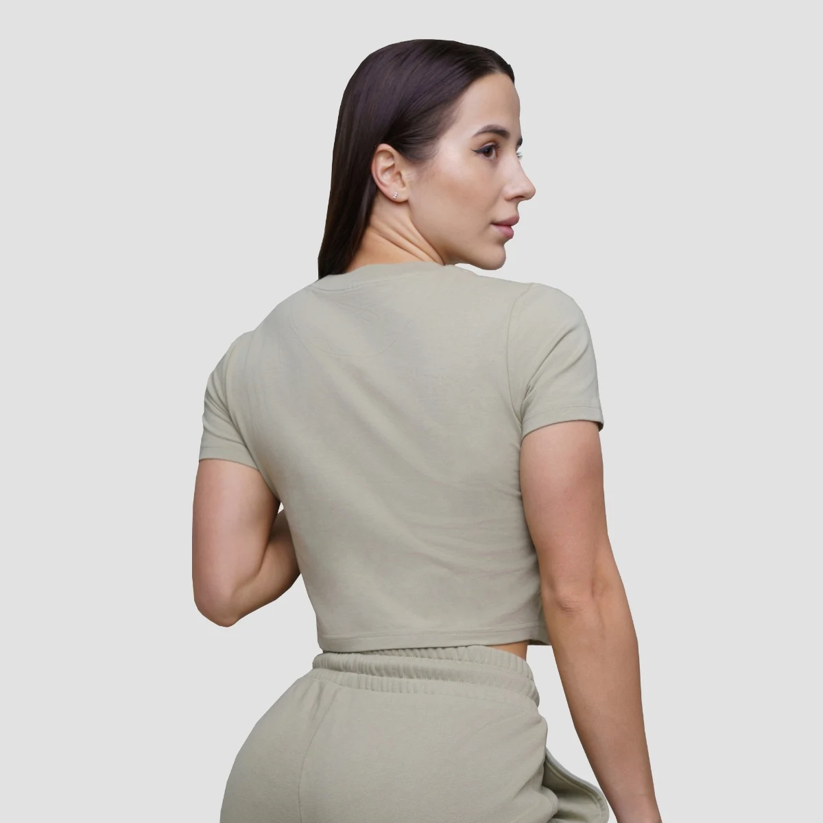 GymBeam Tricou pentru femei Cropped Agile Sage · záber 3