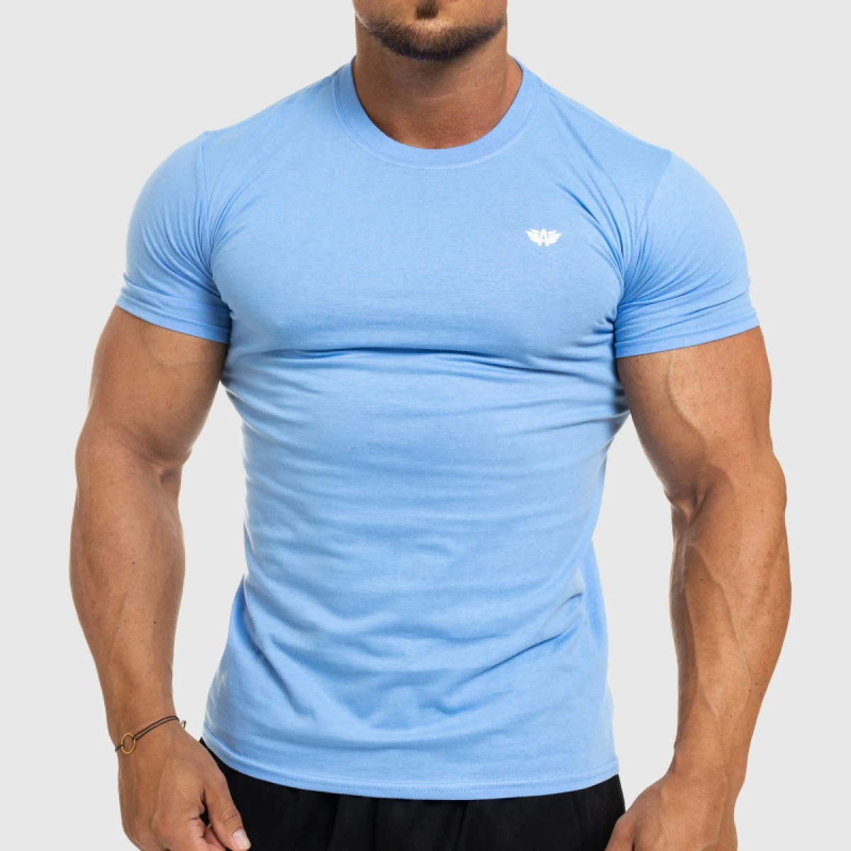 Tricou fitness pentru bărbați Iron Aesthetics Standard, albastru · záber 1