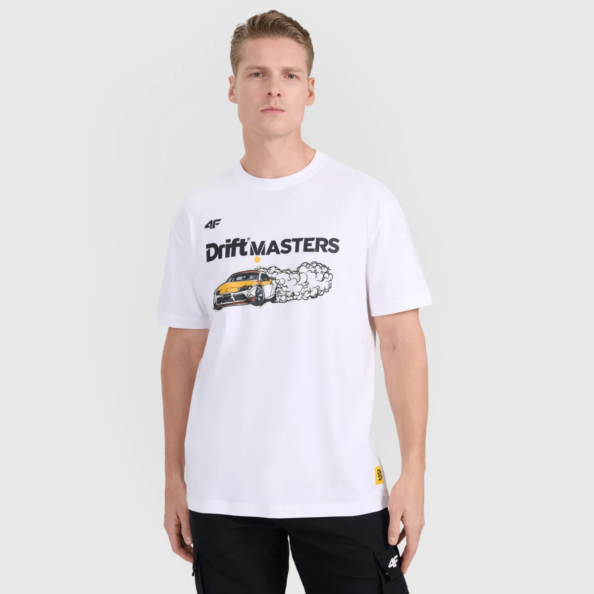 Unisex regular tričko s potlačou 4F x Drift Masters - biele - Pohlavie: Unisex · záber 1