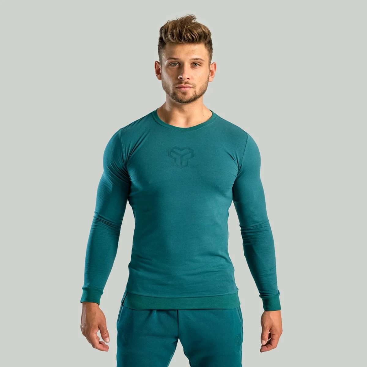 STRIX Bluză cu mânecă lungă Essential Deep Teal · záber 1